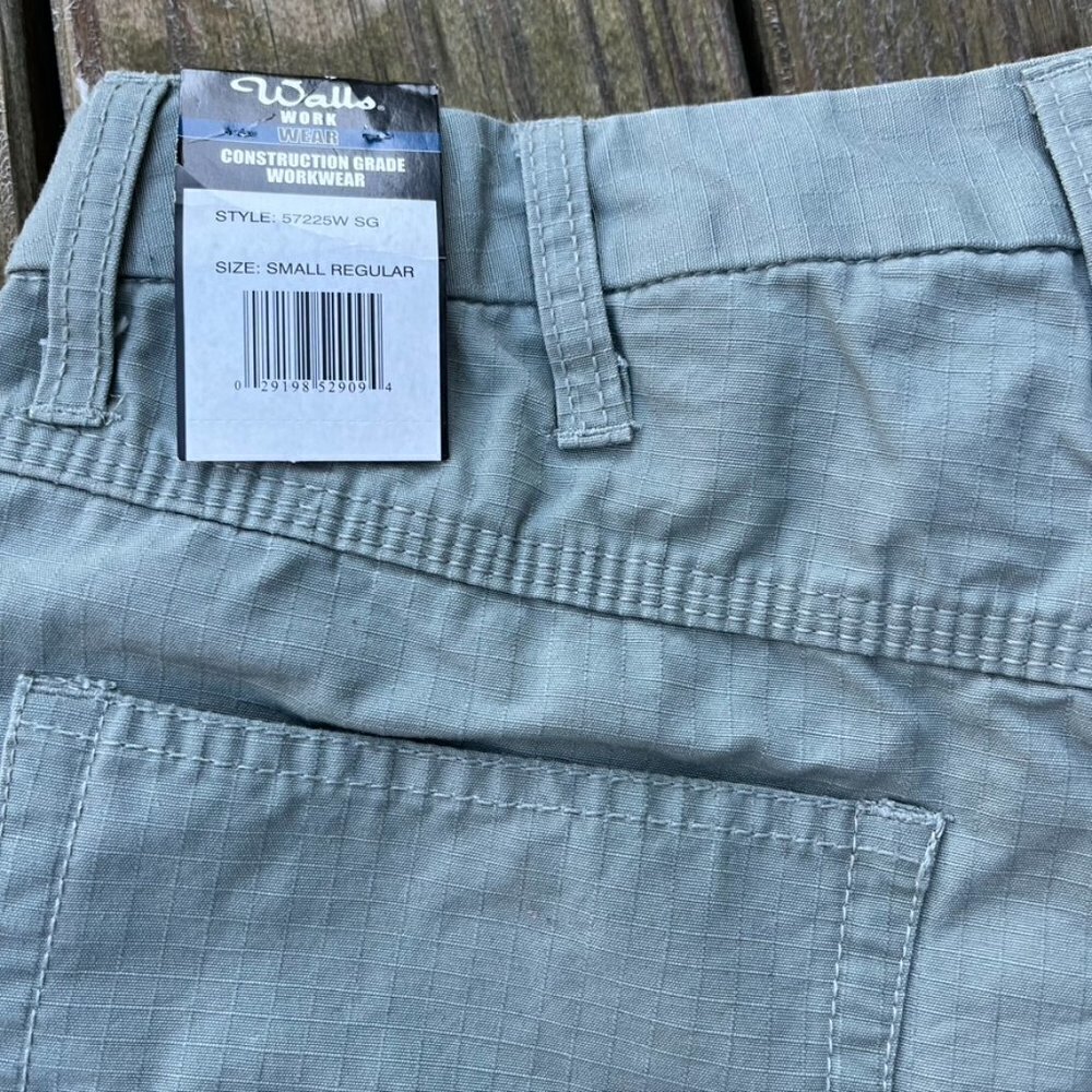 - NWT Walls workwear Green Cargo Shorts Mens Small - Picture 13 of 13